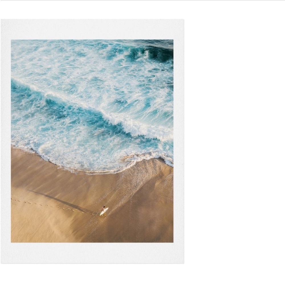 Deny Designs The Surfer & The Ocean Art Print 18 x 20